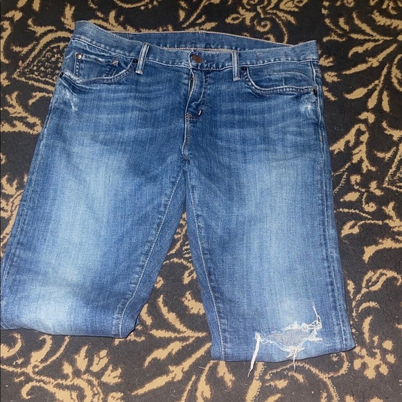Denim & Supply Ralph Lauren Relaxed Skinny Distressed Blue Jeans 27 - Picture 2 of 8
